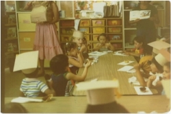 1978 Preschool students graduation party in the Young Indian Program.